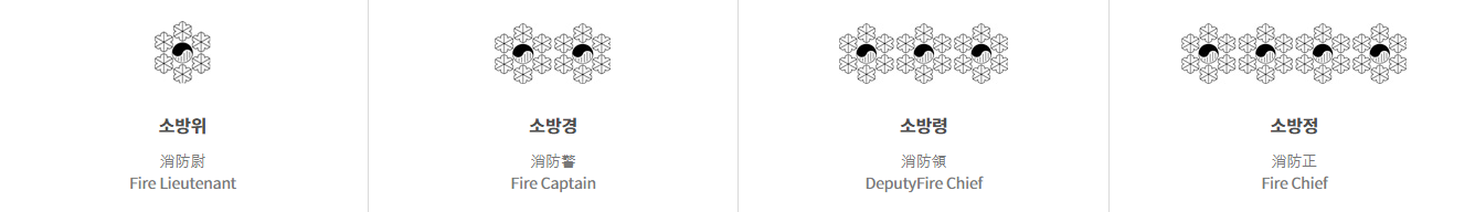 소방관계급장-육각수와태극문양