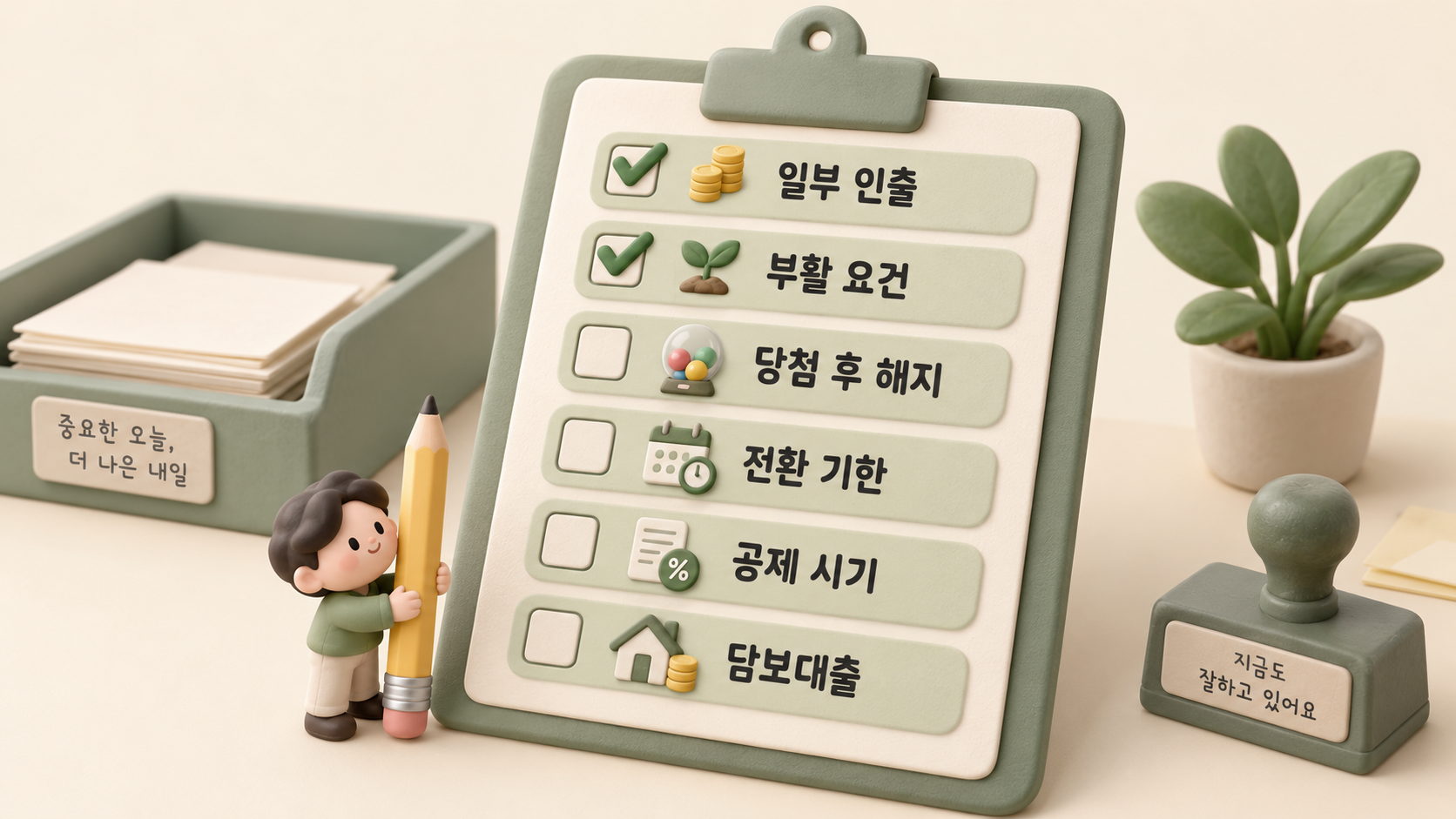 해지 전 확인 체크리스트