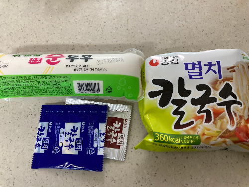 농심 멸치칼국수 순두부 칼국수 레시피