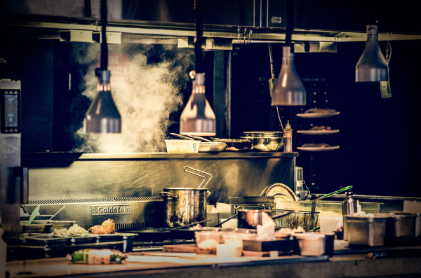 음식점 주방의 모습