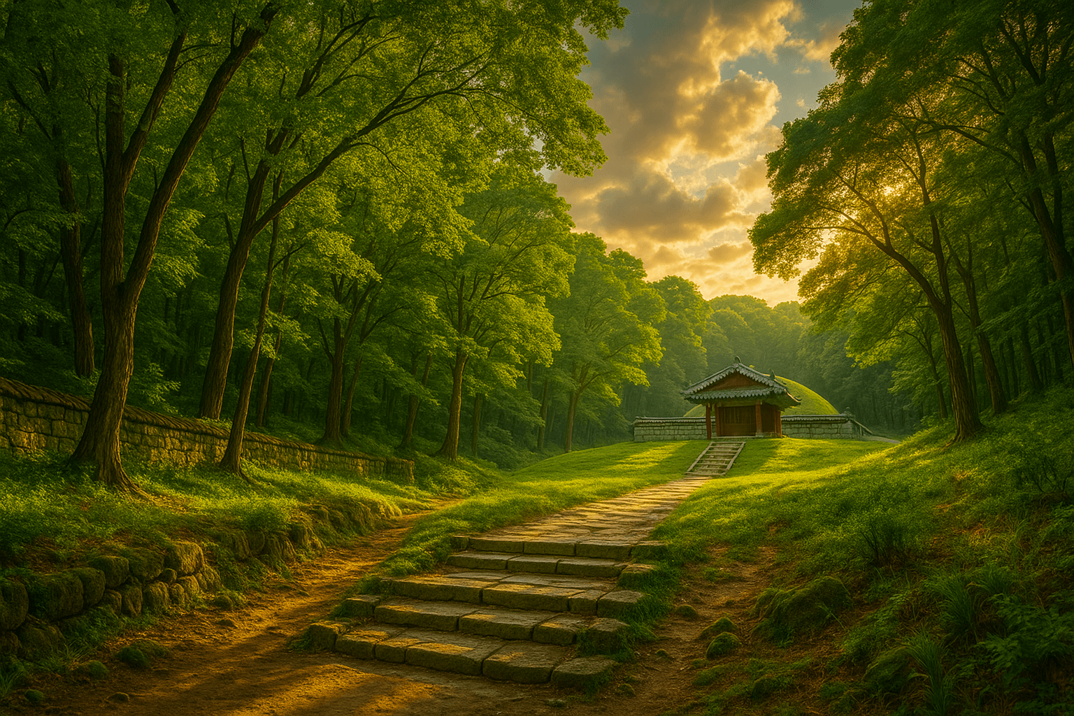 "조선의 숨결을 따라 걷는 2025년 봄날의 숲길"