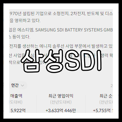 삼성SDI 배당금