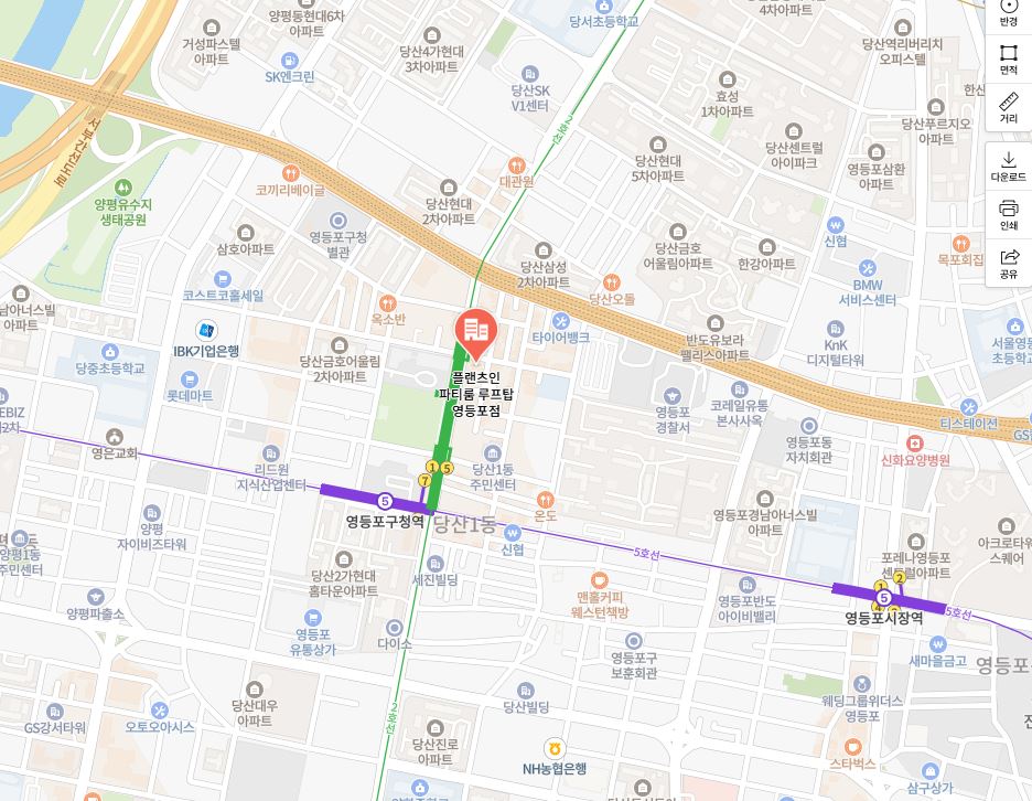 플랜츠인 지도