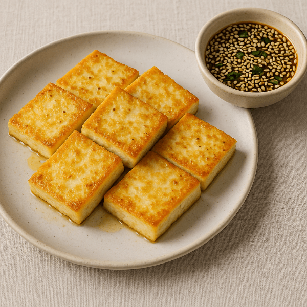 지방간에 좋은 두부 부침과 간장양념