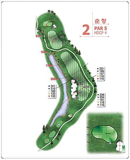 군산CC 순창 코스 2번 홀