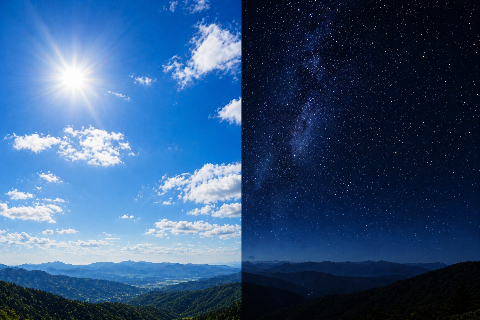 별은 왜 낮에는 안 보이고 밤에만 잘 보일까? (태양빛이 하늘을 밝히는 원리, 약한 별빛이 묻히는 이유, 우주에는 낮에도 별이 있는 사실)