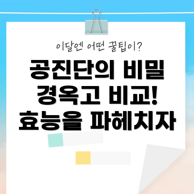 공진단경옥고