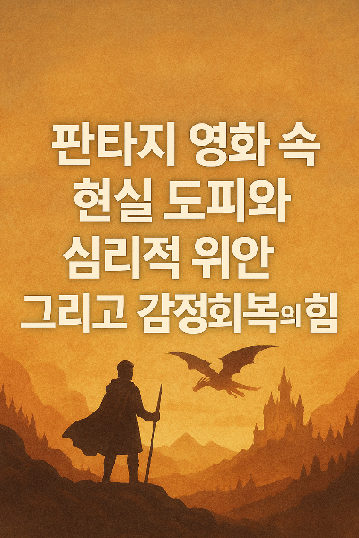 판타지 영화 속 현실 도피와 심리적 위안 그리고 감정회복의 힘