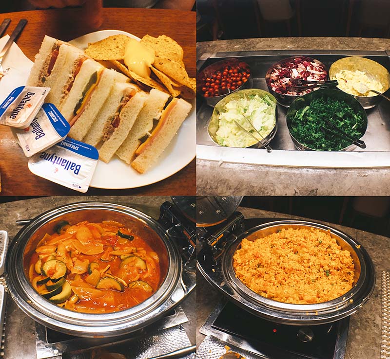 아시아나-비즈니스-라운지-서편-음식