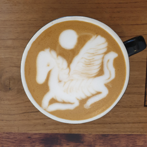 치앙마이 카페 투어 ④ : 치앙마이 동쪽 카페들 (BLACK SINGLE COFFEE Bar)_라테