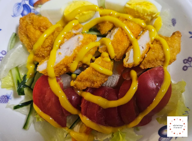 치킨텐더샐러드-완성