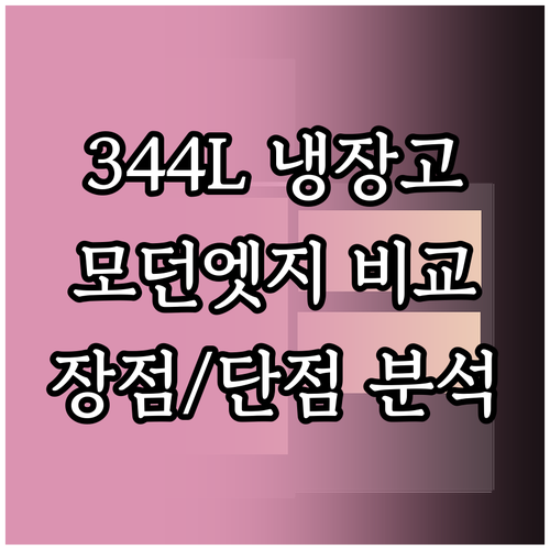 344L LG 냉장고 추천 모던엣지 ..