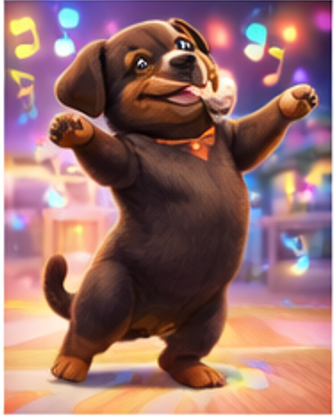 뮤직챌린지 AI 강아지 영상