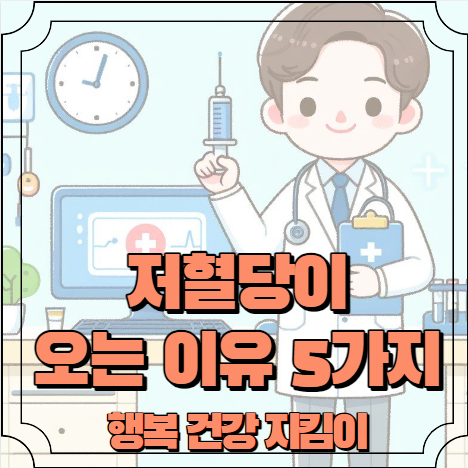 저혈당이 오는 이유