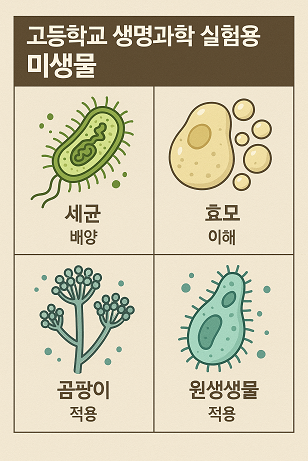 고등학교 생명과학 실험용 미생물 관련 사진