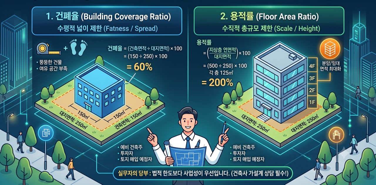 건폐율 용적률 차이
