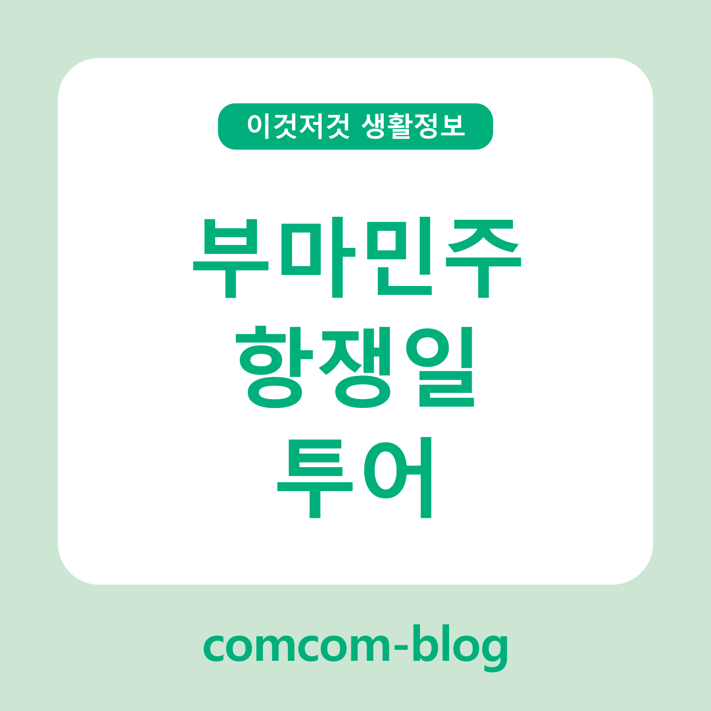 ✊ 부마민주항쟁일, 기억을 잇는 역사 투어의 의미