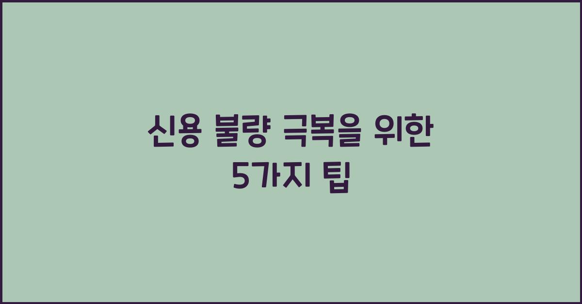 신용 불량