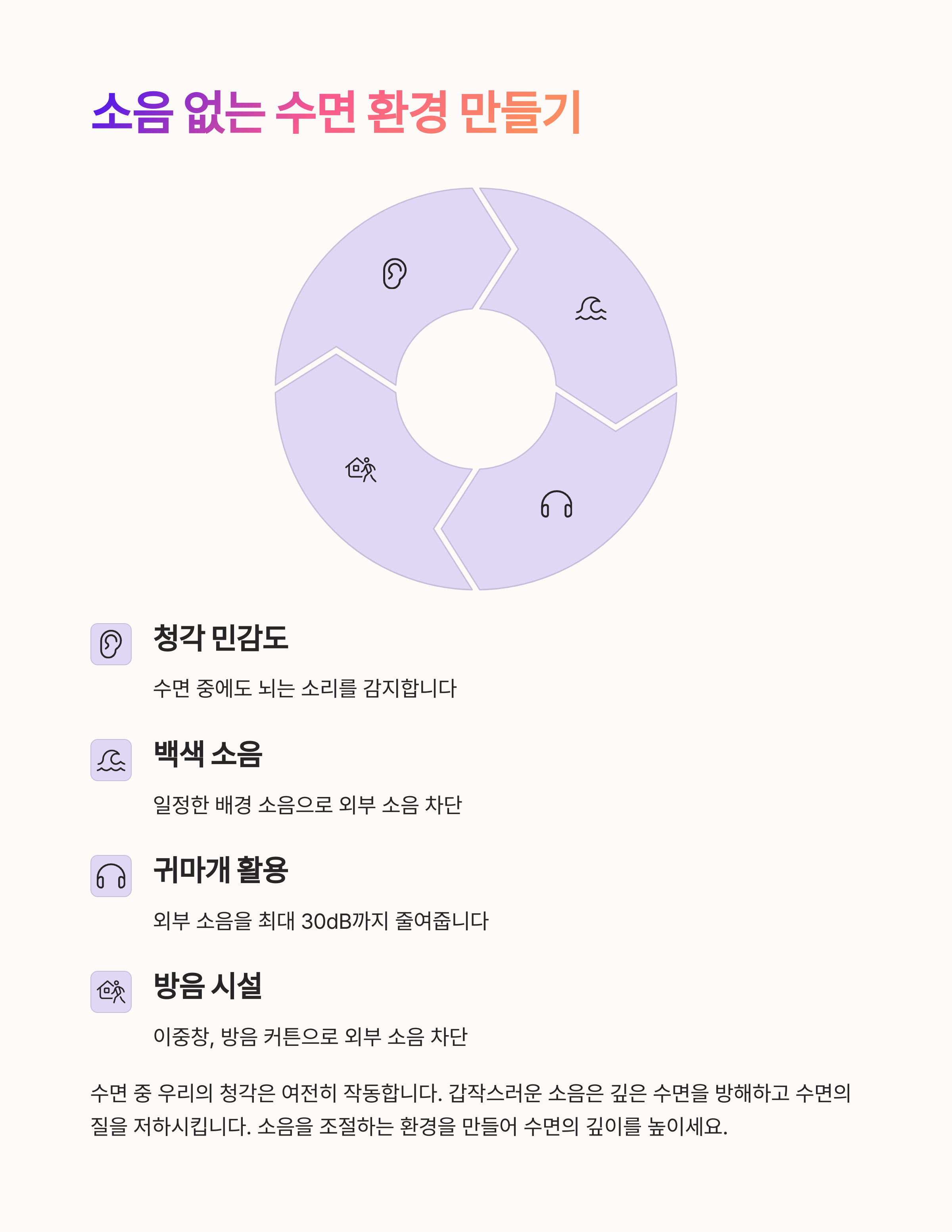 깊은 잠을 위한 최적의 환경 만들기