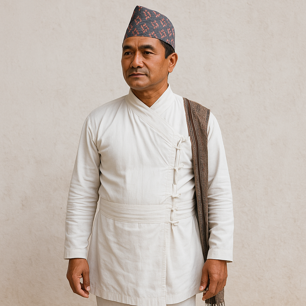 인도 네팔 구르카족의 전통복 &lsquo;다우라 수루왈&rsquo;