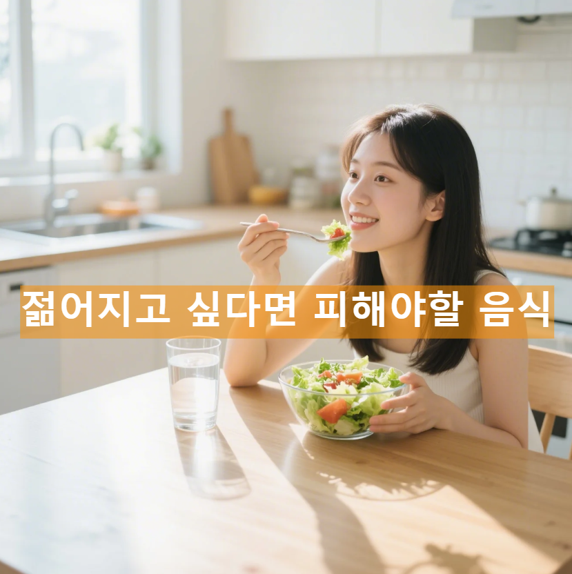 젊어지고 싶다면 피해야할 음식