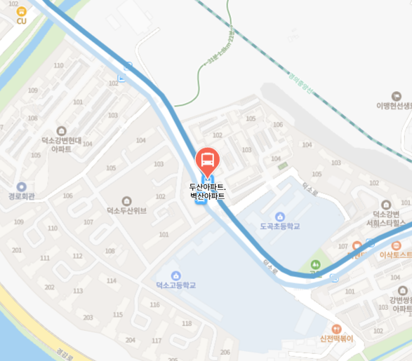 4300번 공항버스 노선도