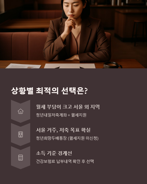 상황별 최적의 선택은