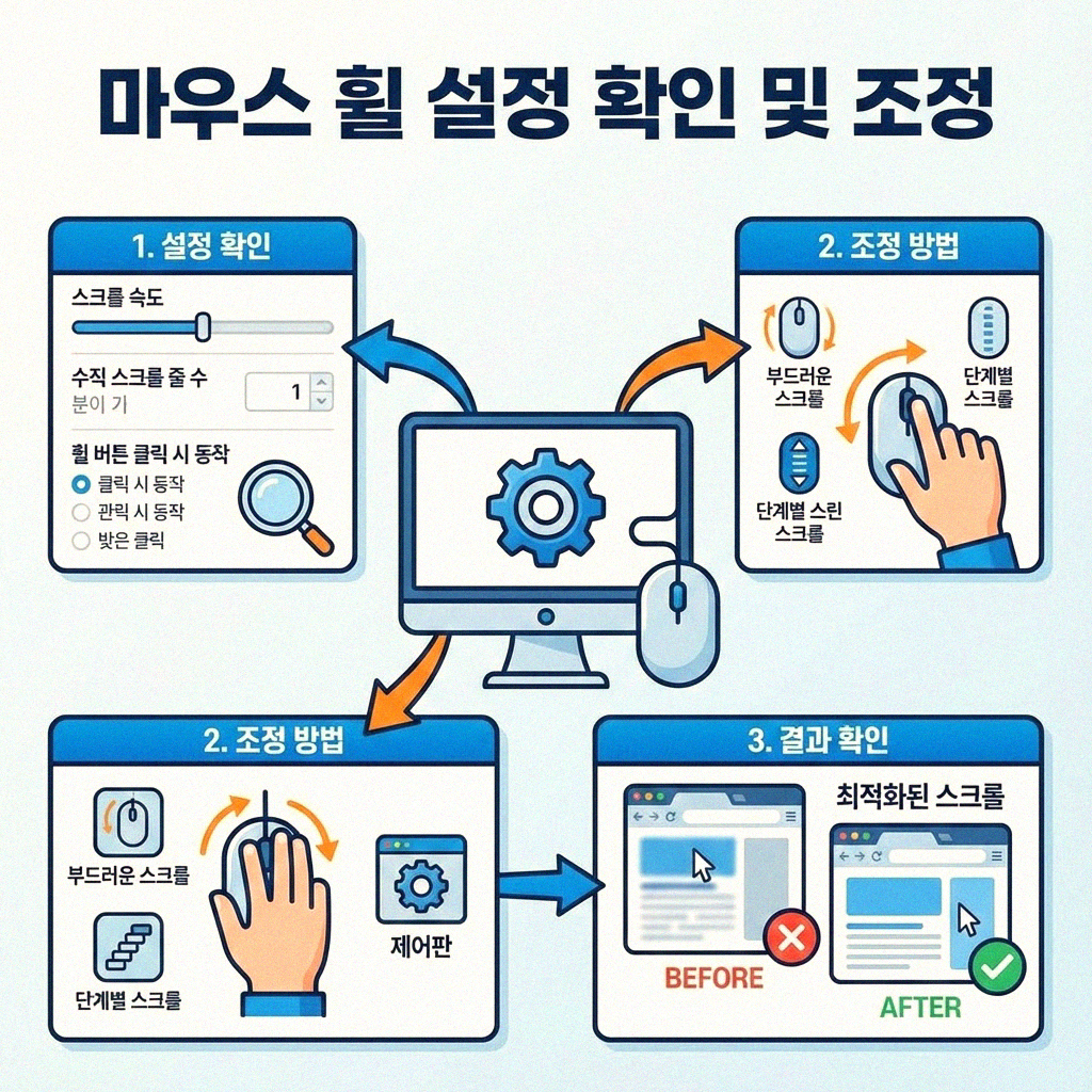 윈도우 스크롤 속도가 답답할 때, 시원하게 해결하는 방법들