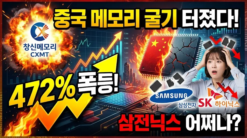 중국 메모리 굴기 터졌다
창신메모리 472% 폭등 삼전닉스 어쩌나