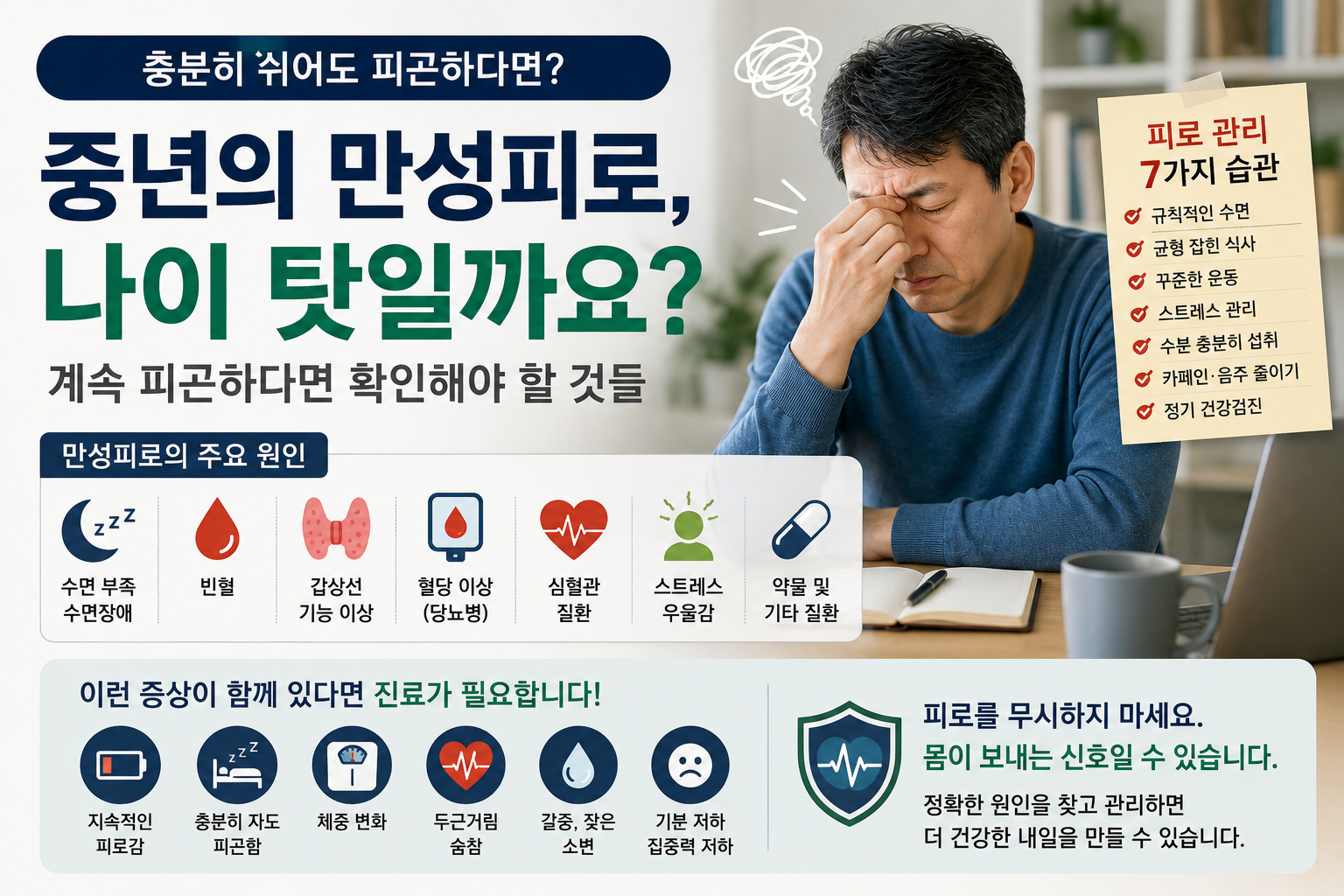 만성피로의 주요 원인
