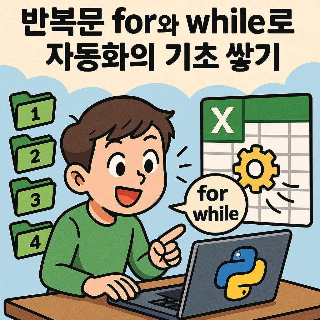 반복문 for와 while로 자동화의 기초 쌓기