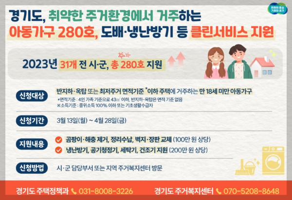 경기도주거복지서비스 이사비지원