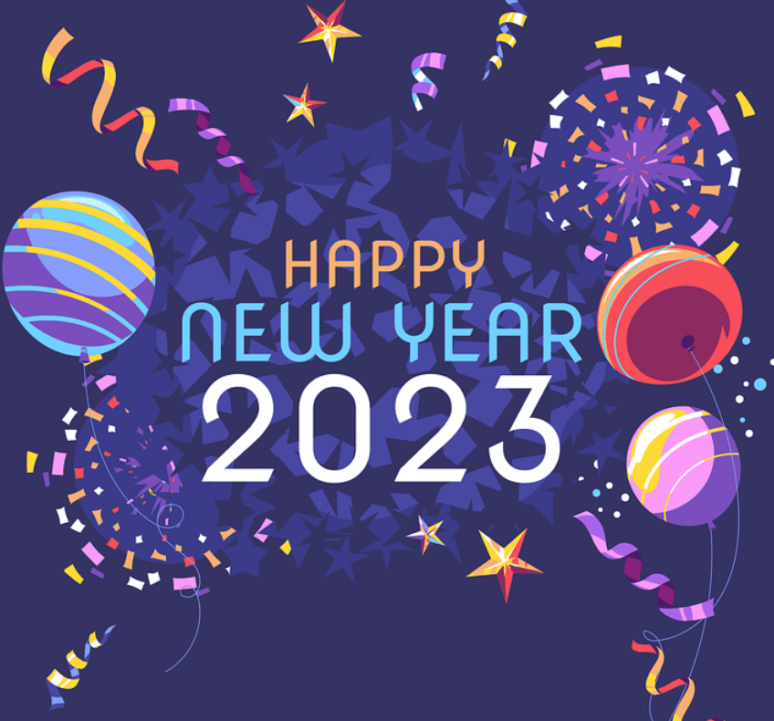 새해-축하-이미지-풍선-및-리본-폭죽