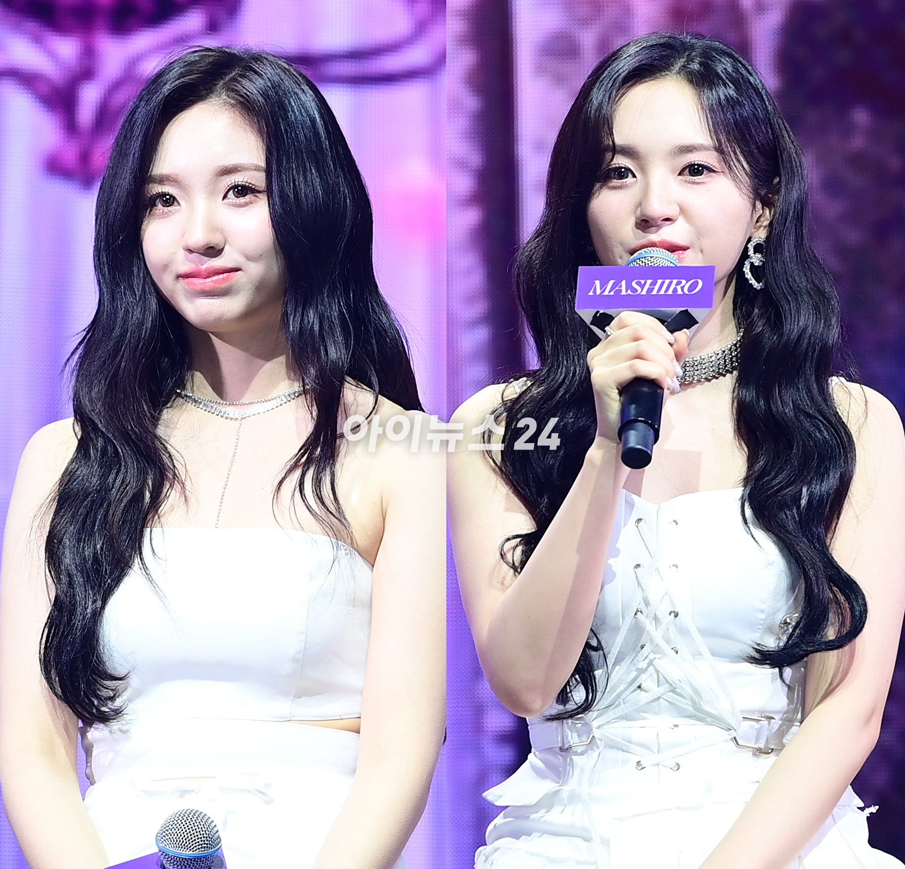 그룹 케플러 강예서와 마시로가 3일 오후 서울 광진구 예스24라이브홀에서 열린 케플러(Kep1er) 첫 번째 정규앨범 '켑원고잉 온(Kep1going On)' 발매 기념 쇼케이스에 참석하고 있다. [사진=정소희 기자]