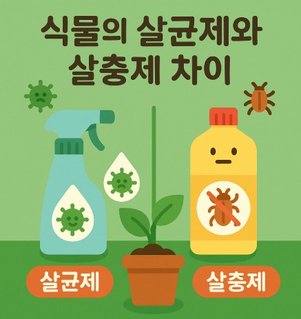 식물의 살균제와 살충제 차이- 병해충 관리 사진