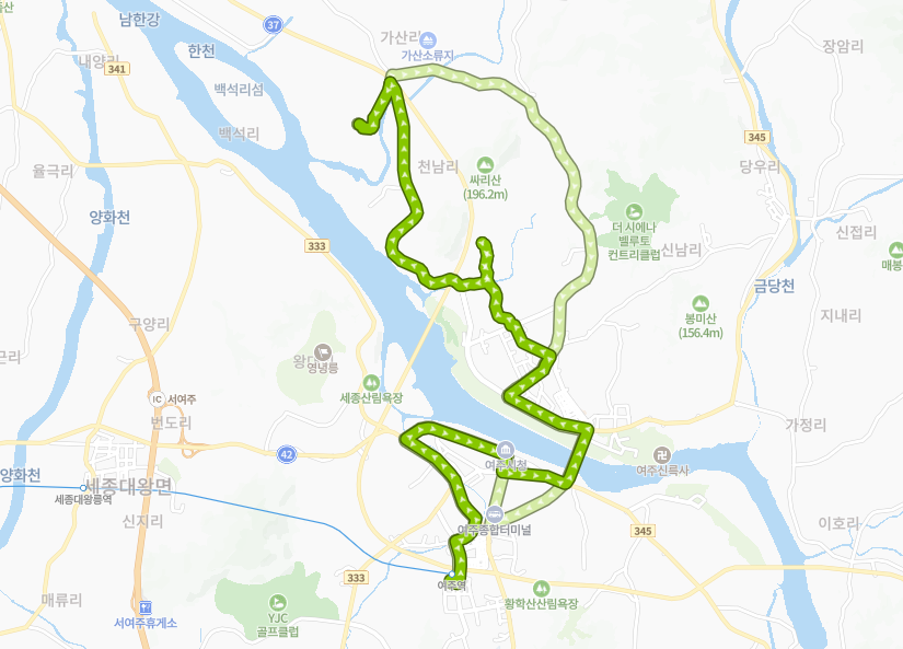 여주-972-4번-버스-노선-지도