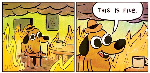 This Is Fine 짤