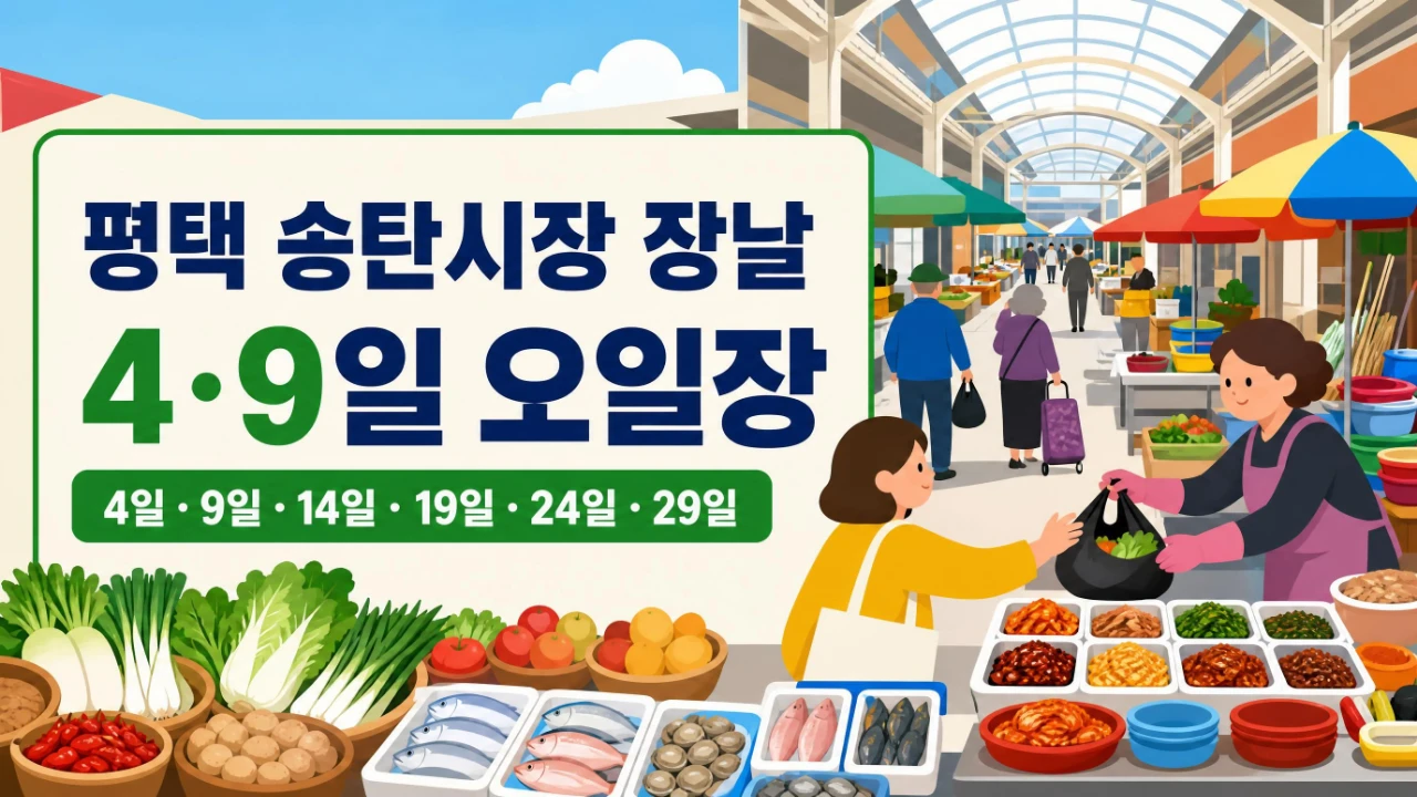 평택 송탄시장 장날 4일 9일 오일장과 놀라운 토요일 430회 안내 이미지