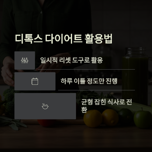 해독 다이어트, 정말 살 빠지고 피로도 풀릴까?