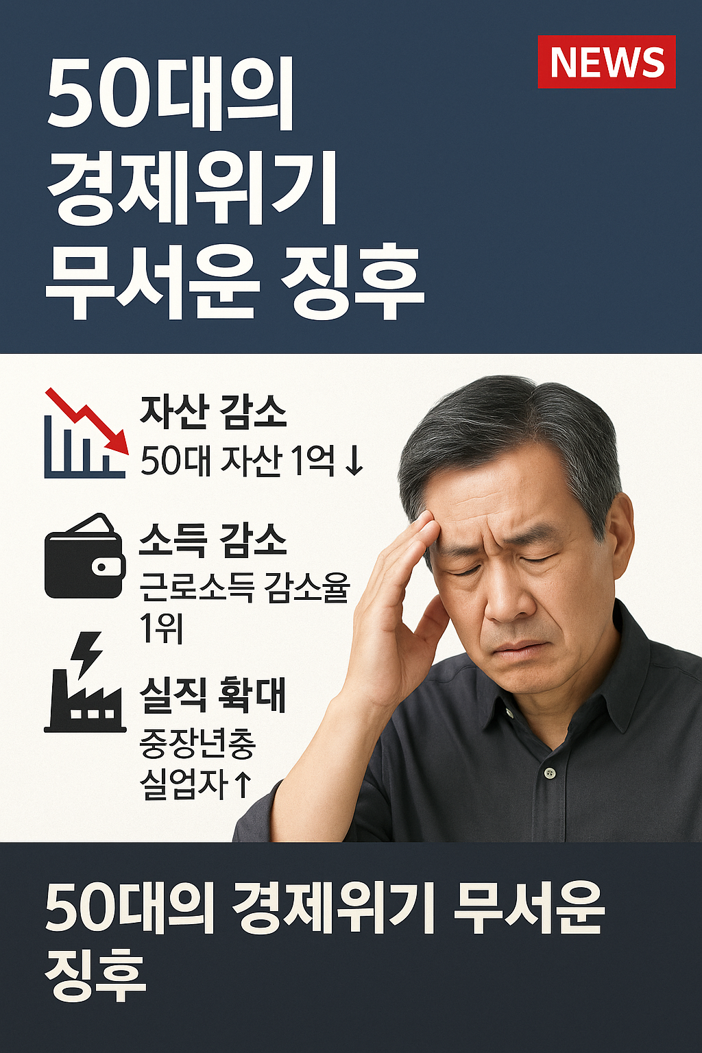 50대 경제위기 관련 사진첨부