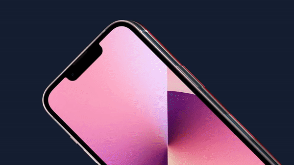 iPhone-13-5가지-색상-제품을-전면부터-후면까지-회전시키는-모습