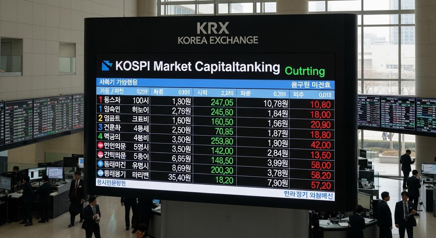 코스피 시총순위.