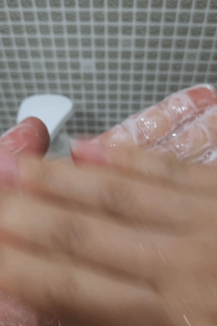 임산부샴푸손거품