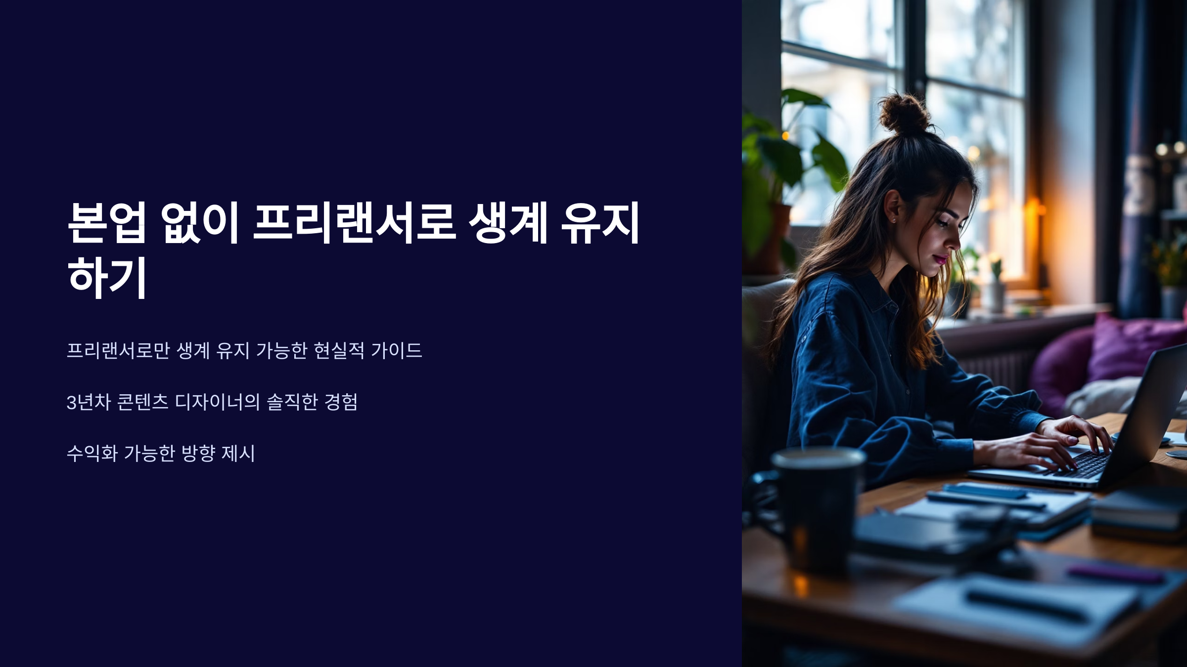 본업 없이 프리랜서로 생계 유지 가능할까? 현실적인 조언