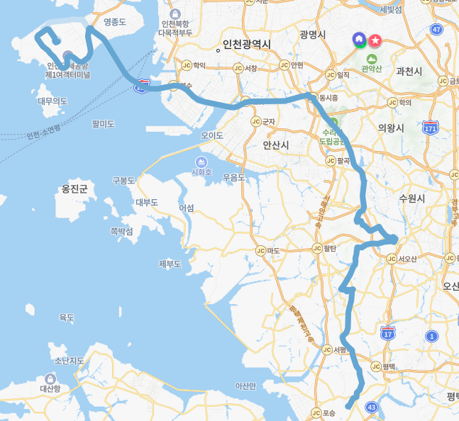 8835번 공항버스 노선