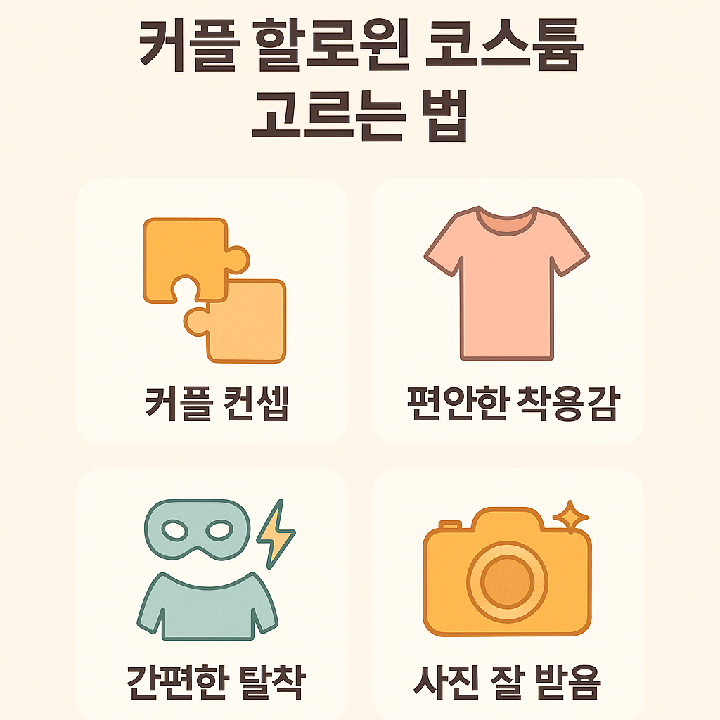 커플 할로윈 코스튬 고르는 방법