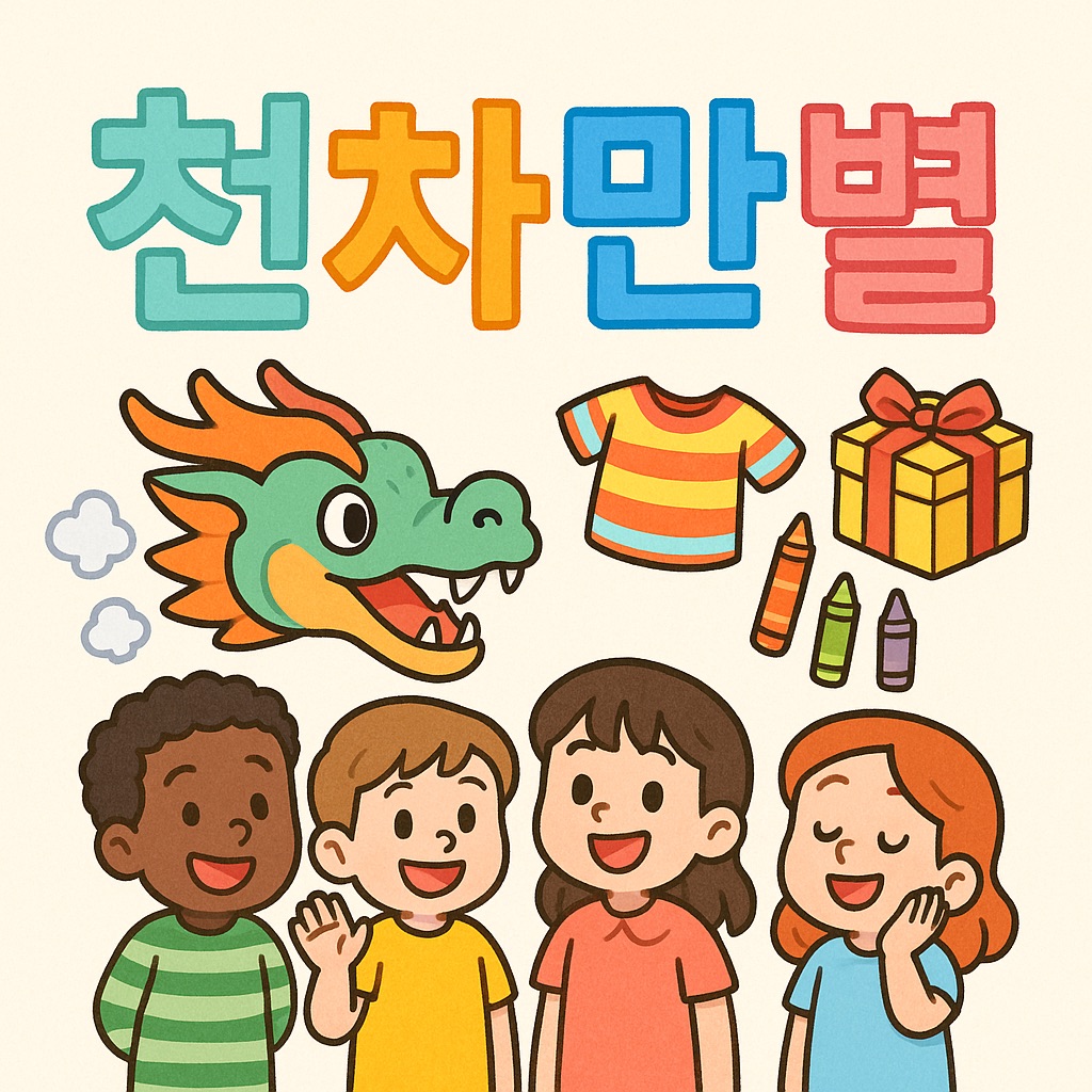 천차만별 사자성어 그림