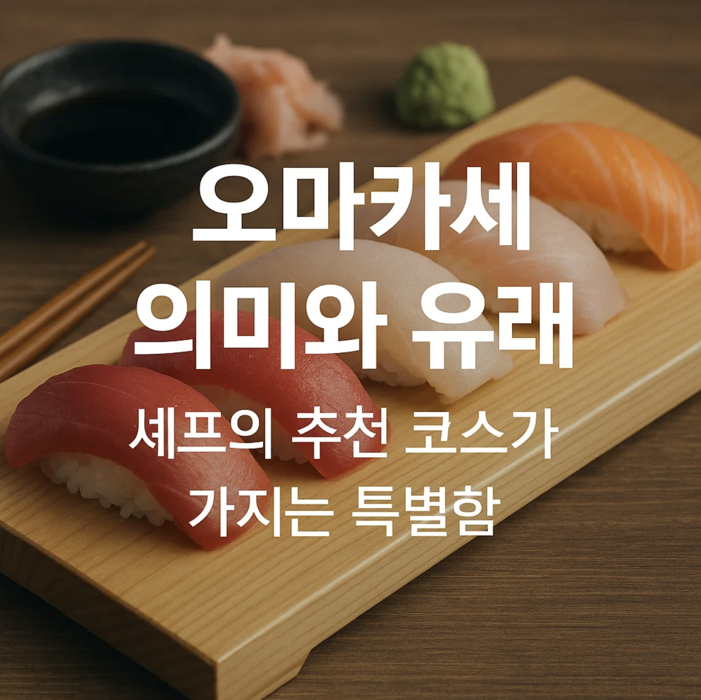 오마카세 의미와 유래, 셰프의 추천 코스가 가지는 특별함