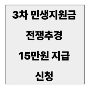 3차 민생지원금