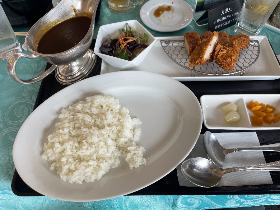 가사기 골프 클럽라운지 돈까스 카레